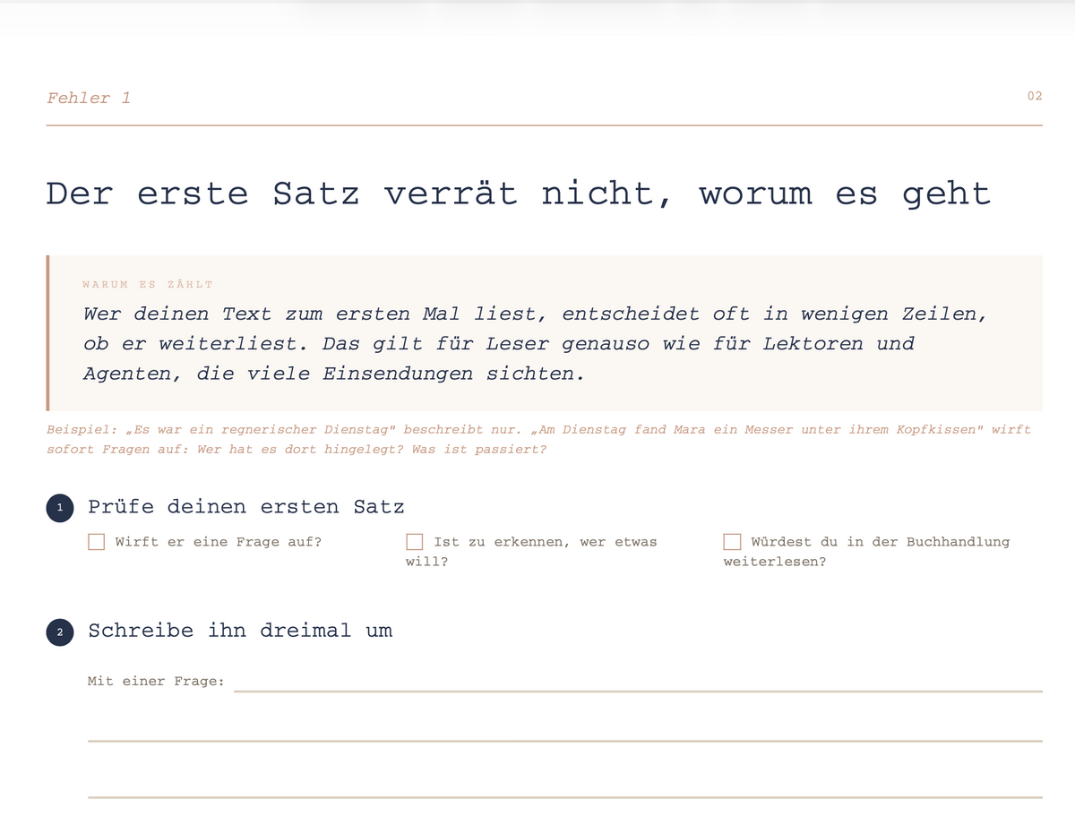 5 Fehler, die du vor dem Versenden deines Manuskripts checken solltest