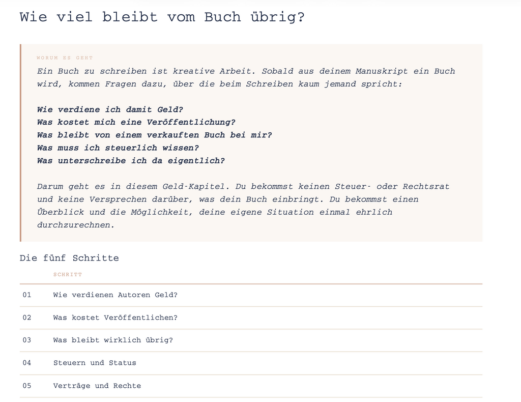 Das Geld-Kapitel: Was vom Buch eigentlich übrig bleibt