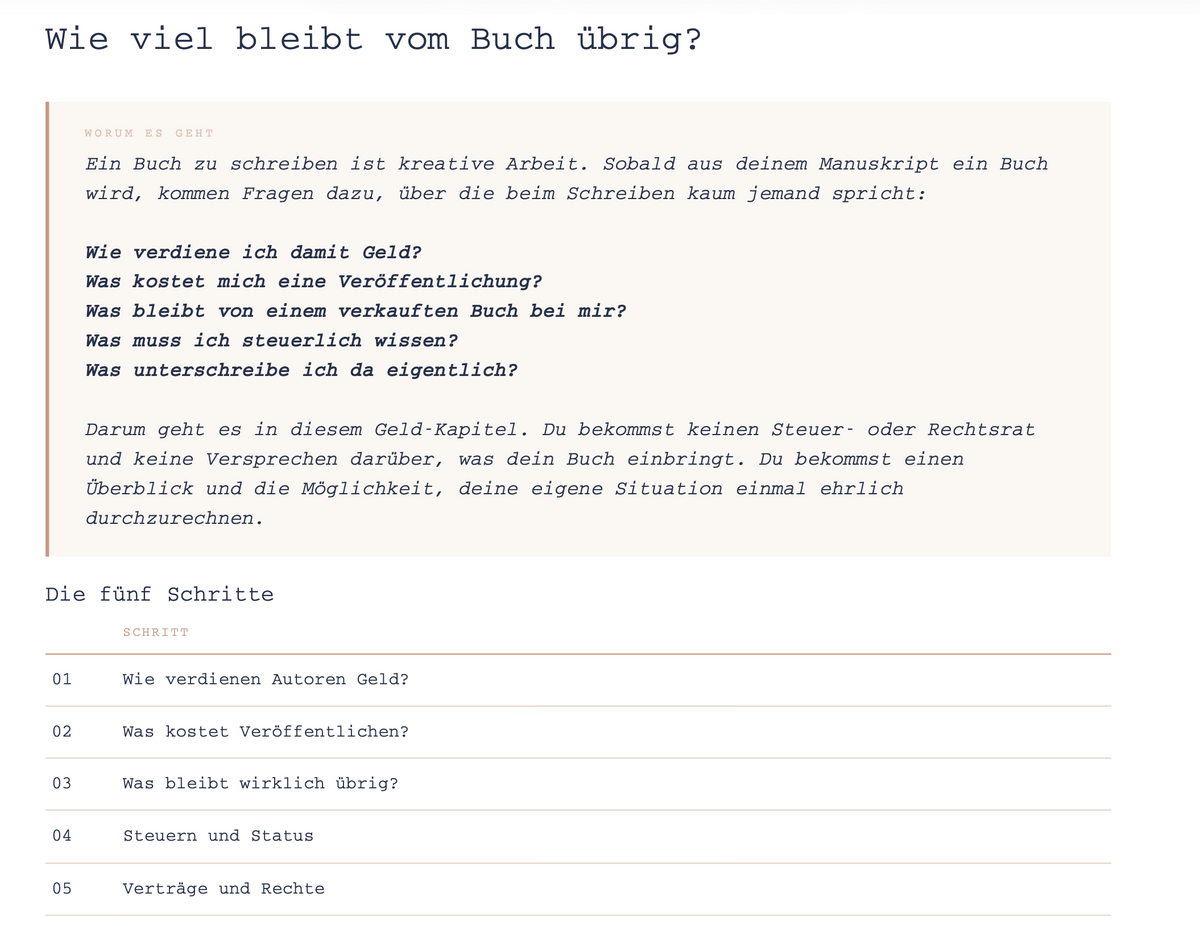 Das Geld-Kapitel: Was vom Buch eigentlich übrig bleibt